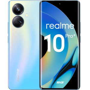 Смартфон, мобильный телефон realme 10 Pro+ 5G 128GB Голубой RU  фото, kupilegko.ru