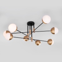 Потолочная люстра Eurosvet Nuvola 70129/8 латунь  фото, kupilegko.ru