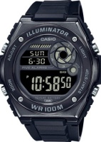 Японские наручные мужские часы Casio MWD-100HB-1B. Коллекция Digital  фото, kupilegko.ru