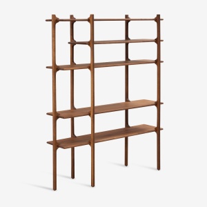 Tara Walnut Стеллаж 161 см Zanat  фото, kupilegko.ru