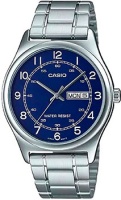Японские наручные мужские часы Casio MTP-V006D-2B. Коллекция Analog  фото, kupilegko.ru