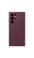 Чехол-крышка Samsung EF-PS908TEEGRU для Galaxy S22 Ultra, силикон, бургунди  фото, kupilegko.ru
