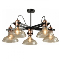Потолочная люстра IMEX MD.20552-5-S-BK+AB  фото, kupilegko.ru