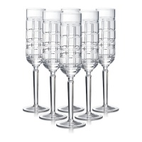 Hudson Plaid Бокалы для шампанского 6 шт. Ralph Lauren Home  фото, kupilegko.ru