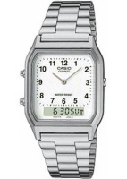 Японские наручные мужские часы Casio AQ-230A-7B. Коллекция Ana-Digi  фото, kupilegko.ru