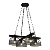 Подвесная люстра IMEX Ringo MD.20461-4-P-BK  фото, kupilegko.ru