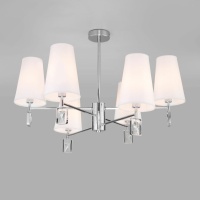 Потолочная люстра Eurosvet Milazzo 60137/6 хром  фото, kupilegko.ru