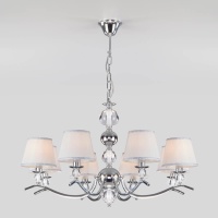 Подвесная люстра Eurosvet Sortino 60097/8 хром  фото, kupilegko.ru