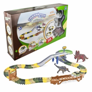 Гибкий трек Динопарк 108 деталей 38321 GU  фото, kupilegko.ru