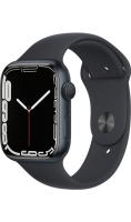 Умные часы  Apple Watch Series 7, 45 мм, тёмная ночь  фото, kupilegko.ru