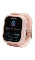 Часы-телефон Кнопка жизни детские Aimoto IQ 4G с голосовым помощником Маруся, розовые  фото, kupilegko.ru