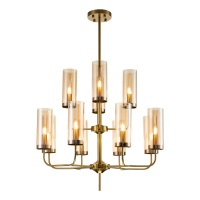 Подвесная люстра Indigo Balletto 13014/12R Brass V000254  фото, kupilegko.ru