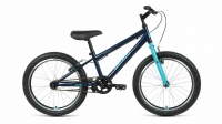 Велосипед ALTAIR MTB HT 20 1.0 (рост 10.5") 2020-2021, темно-синий/бирюзовый, 1BKT1J101002 Altair  фото, kupilegko.ru