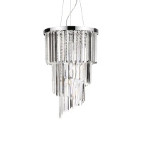 Подвесная люстра Ideal Lux Carlton SP8 Cromo 117737  фото, kupilegko.ru