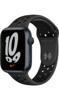 Умные часы  Apple Watch Nike Series 7, 41 мм, тёмная ночь  фото, kupilegko.ru