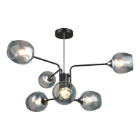 Потолочная люстра IMEX MD.3564-6-S BK+CH  фото, kupilegko.ru