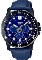Японские наручные мужские часы Casio MTP-VD300BL-2E. Коллекция Analog  фото, kupilegko.ru
