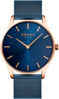 fashion наручные мужские часы Obaku V260GXVLML. Коллекция Mesh  фото, kupilegko.ru