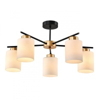 Потолочная люстра IMEX Troya MD.22436-5-S-BK+MGD  фото, kupilegko.ru