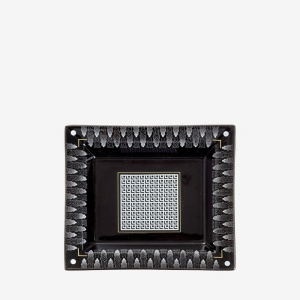 Trinket Black with White Squares Поднос Asiatides  фото, kupilegko.ru