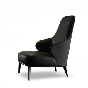 Leslie Berg?re Stone Grey Кресло Minotti  фото, kupilegko.ru