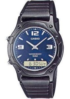 Японские наручные мужские часы Casio AW-49HE-2A. Коллекция Ana-Digi  фото, kupilegko.ru