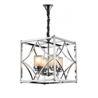 Подвесная люстра Lumina Deco Quadrato LDP 1223-4 CHR  фото, kupilegko.ru