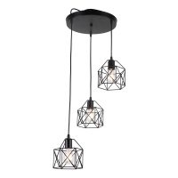 Подвесная люстра IMEX MD.0330-3-P BK  фото, kupilegko.ru