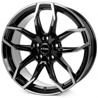 Литые колесные диски Rial Lucca 7.5x17 5x108 ET45 D70.1 Чёрный глянцевый с полированной лицевой частью (LUC75745B53-1)  фото, kupilegko.ru