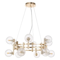 Подвесная люстра Crystal Lux Luxury SP12 Gold  фото, kupilegko.ru