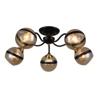 Потолочная люстра IMEX MD.3595-5-S COFFEE+FGD  фото, kupilegko.ru