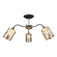Потолочная люстра IMEX MD.4052-3-S COFFEE+FGD  фото, kupilegko.ru