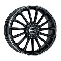 Литые колесные диски MAK Komet Gloss Black 7.5x17 5x112 ET36 D66.6 Блестящий чёрный с зеркальным кольцом (F7570KMGL36WSX)  фото, kupilegko.ru