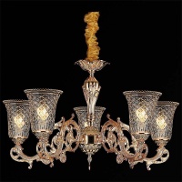 Подвесная люстра Illumico IL7287-5P-48 GD  фото, kupilegko.ru