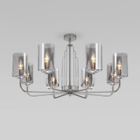 Потолочная люстра Eurosvet Defi 60138/8 сатин-никель  фото, kupilegko.ru