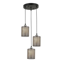 Подвесная люстра IMEX MD.6146-3-P BK+CH  фото, kupilegko.ru