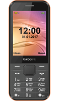 Кнопочный сотовый телефон Texet TM-302 Черно-красный  фото, kupilegko.ru