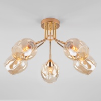 Потолочная люстра Eurosvet Marci 30164/5 золото  фото, kupilegko.ru