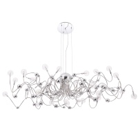 Подвесная люстра Crystal Lux Medusa SP30 Chrome  фото, kupilegko.ru