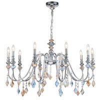 Подвесная люстра Lucia Tucci Maya 4450.10 Chrome  фото, kupilegko.ru