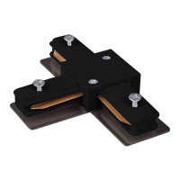 Комплектующие для трек-систем Elektrostandard TRC-1-1-T-BK / Коннектор  фото, kupilegko.ru
