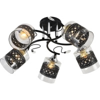 Потолочная люстра Reluce 11378-0.3-05B BK+CR  фото, kupilegko.ru