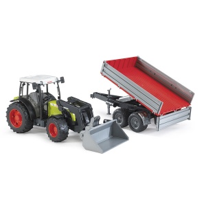 Трактор Claas Nectis 267 F с погрузчиком и прицепом 5414 GU  фото, kupilegko.ru