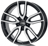 Литые колесные диски Rial Torino Black 7.5x17 5x114.3 ET40 D70.1 Чёрный глянцевый с полированной лицевой частью (TOR75740B83-1)  фото, kupilegko.ru