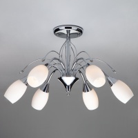 Потолочная люстра Eurosvet 22080/6 хром  фото, kupilegko.ru