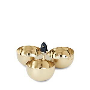 Wyatt Gold Тройная чаша для орехов Ralph Lauren Home  фото, kupilegko.ru
