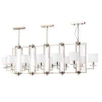 Подвесная люстра Crystal Lux Nicolas SP12 L1600 Gold/White  фото, kupilegko.ru