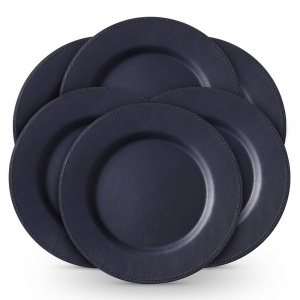 Wyatt Navy Набор из 6 подстановочных тарелок Ralph Lauren Home  фото, kupilegko.ru