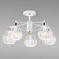 Потолочная люстра Eurosvet 70075/5 белый  фото, kupilegko.ru