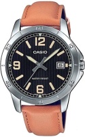 Японские наручные мужские часы Casio MTP-V004L-1B2. Коллекция Analog  фото, kupilegko.ru